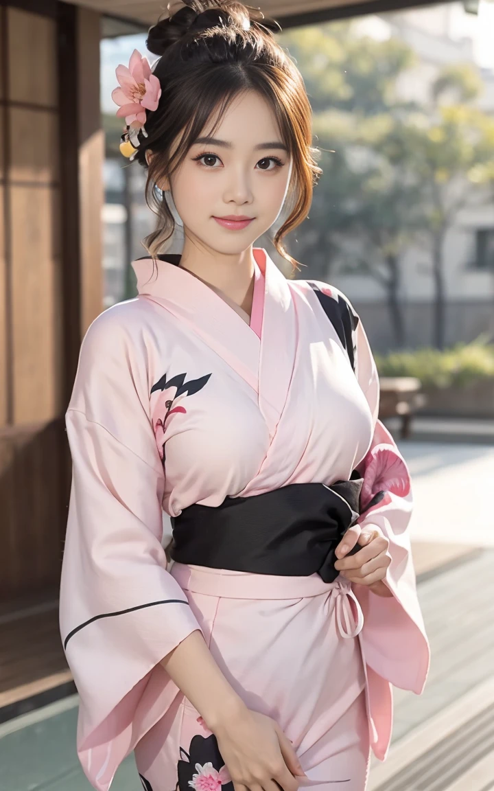 (8K、RAWphoto、best quality、masterpiece:1.2),(Long Bob hairstyle),Looking at the audience,From the front,Sexy pose, Strong,,student,White skin,knee,absurd,Small face,前hairを真ん中から分けます、The forehead is clearly visible,(Feeling embarrassed,Squint your eyes,glare,Strong,Skinny,Skinny,angry)、masterpiece,best quality、Ultra-high resolution,one person, one personで,close up、Lovely、Return to student,(Pure pink flower yukata:1.5),high school girl,Japanese women,Standing,(Reality:1.37)、Photon Mapping,Practical、LovelySmall face,Brown eyes、prospect、Written border depth、Blurred background、photo,girl、(前hairが見える), hair, kneeが見える,Light clothing,, thigh,Nogizaka Idol, actor、natural breast、cleveage、Super quality、Low class people、(Visible skin pores:1.2)、(Focus on the face)、Check and correct garment construction