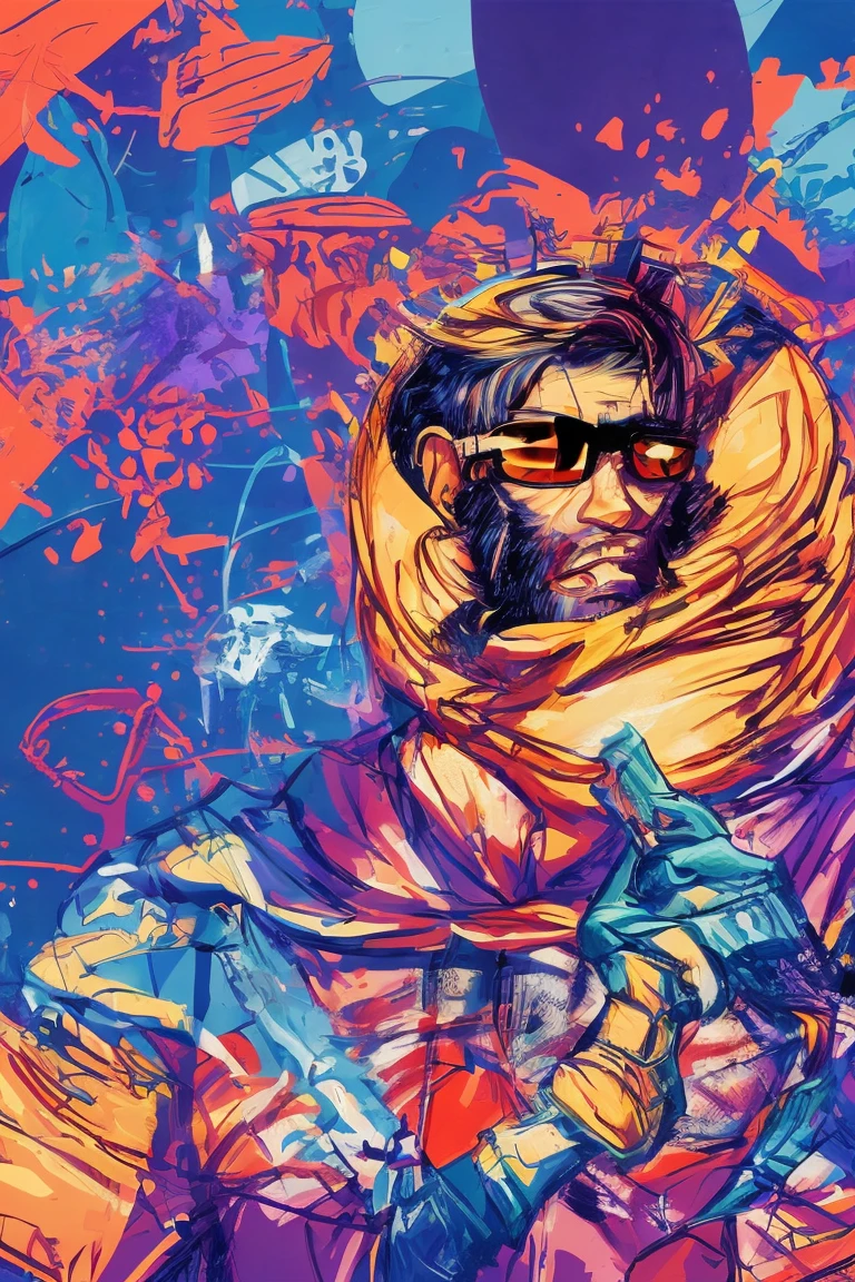 king of apes, fashion casual ape, sneakers, sunglasses, jeans pants, futuristic background, full figure, in cyberpunk style, masterpiece, best quality, high detail, photorealistic, hr, --chaos 0