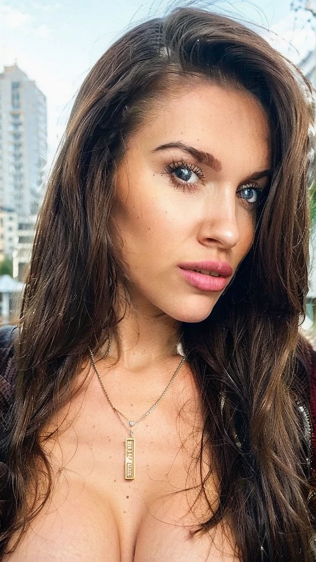 luxury girl stand realstic polina