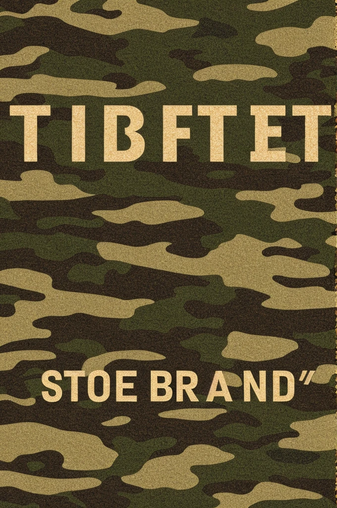 Create banner with military camouflage background that says SB breads and below for the word for while.