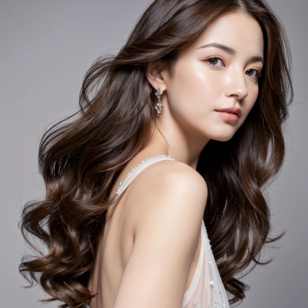 Beautiful mature woman with beautiful wavy long hair, Sexy clothes, Ultra-high resolution,(Realistic:1.4), ((Highest quality)), ((masterpiece)), (be familiar with),