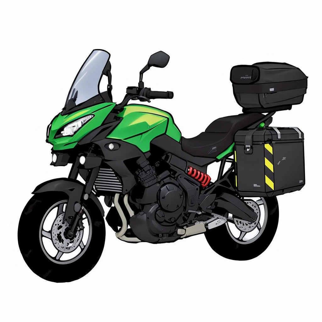 Generate kawasaki versys 650 3d view. Plain white background.