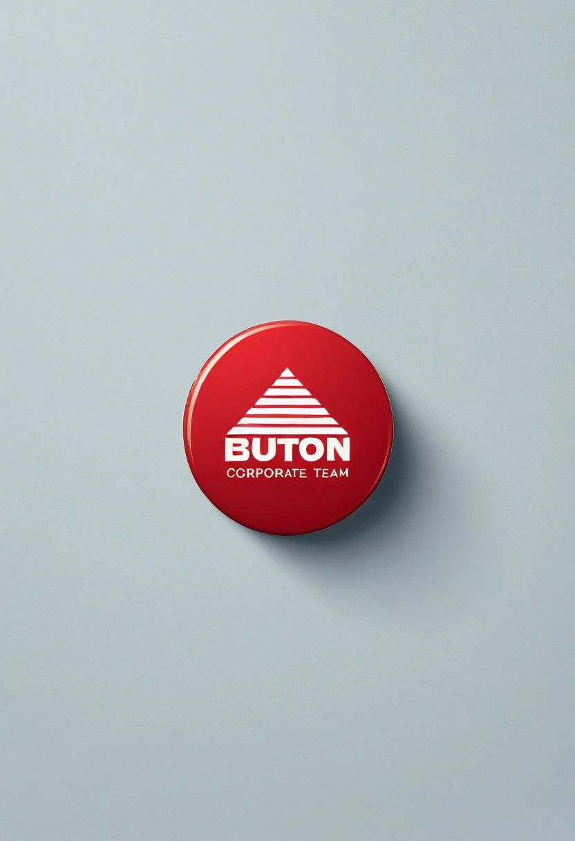 create a logo for a corporate team button in red