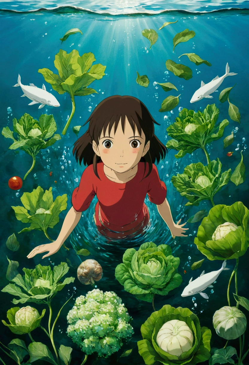 Ghibli　In the water　Vegetables