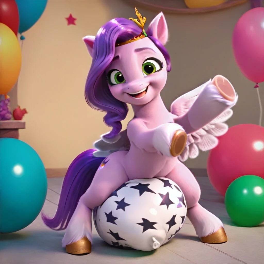 score_9, score_8_up, score_7_up, score_6_up, score_5_up, score_4_up, female, Pegasus, Pipp Petals, solo, looner, nonpop, balloon nonpop, detailed background, hump, party, selfie, fanservice, plot, balloon fetish, balloon support, 3d, hd, 4k, solo, Mature, rating herotic, spread legs, plot, blowing up balloons, balloon blowing, wide hips, arched back, overinflated balloon, tight balloon, necked balloon, translucent balloon, white star print on balloon, balloon inflation, motion blur, bouncing, squeaking, noisy, loud, My Little Pony: Make Your Mark, My Little Pony: A New Generation, cinematic, dynamic angle, depth of field, bloom, subsurface scattering