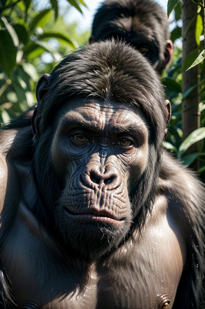 Gorilla identical to Cezar from the film Planet of the Apes