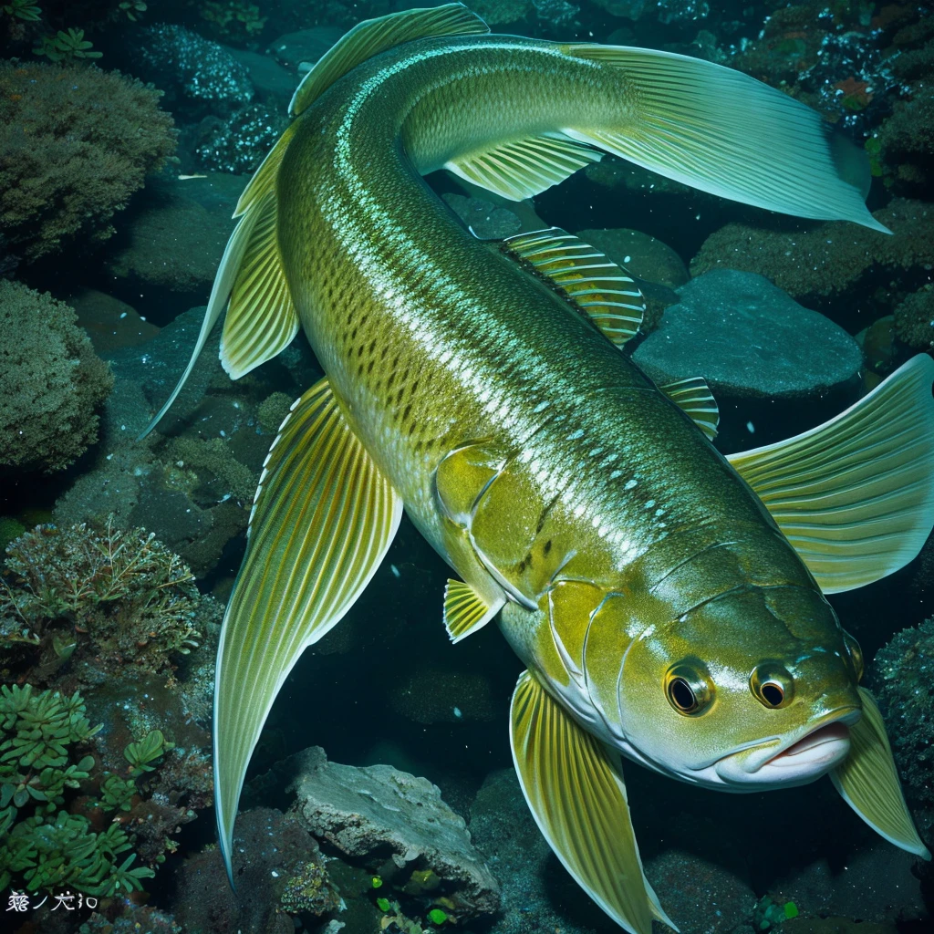 Think of an impactful image generating prompt for the giant huchen fish。
正面ドアップ
背景は暗い
イトウのFeaturesを活かしたインパクトのある画像生成プロンプトを考えました:
「A close-up of the huge, mysterious fish, the Hucho。Features:
- With mouth wide open、Sharp teeth visible - cold stare、Ferocious expression - Silver-green to brown body color、Scattered with dark spots - large head、Appearance like an ancient fish - Body length 1.The background is dark, giving the impression of a 5-meter scale.、Imagine a deep riverbed or a river at night。A little light makes the outline of the fish stand out。The rarity of endangered species、It also expresses the power of a predator at the top of the ecosystem.。」