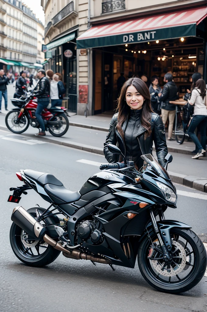 A motorcycle tour in Paris