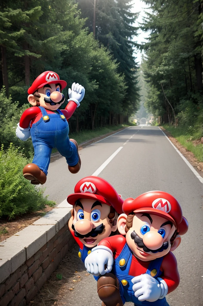 ((Mario&#39;s world scenario))((peach character)) ((style cartoon)) makes a comic of peach walking and ends up finding a mushroom and when she eats it her breasts and ass grow 