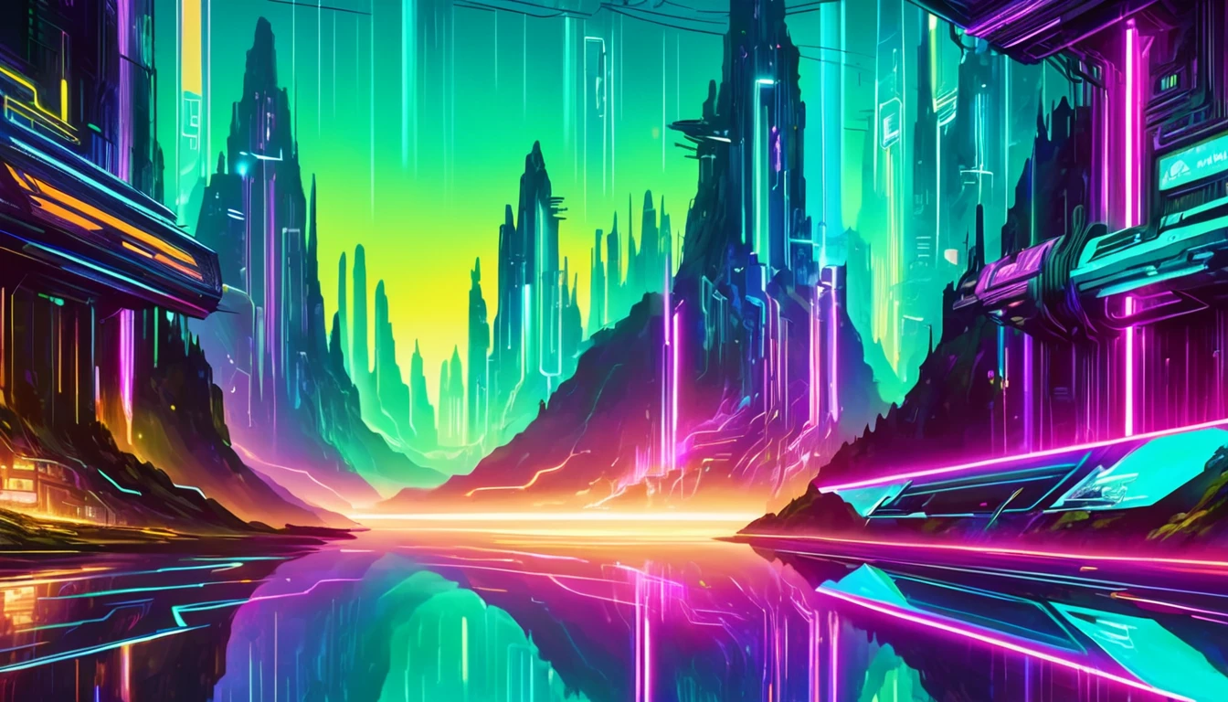 donm1nn3rb34u7yxl cyberpunk neon fjord of reflection   