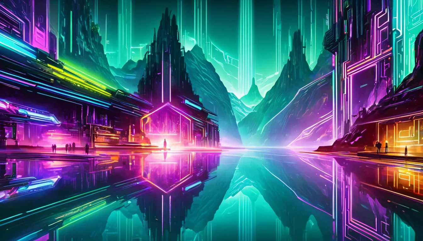 donm1nn3rb34u7yxl cyberpunk neon fjord of reflection   