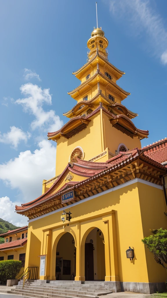 Golden Shuri Castle Slot in the center Halo from the background