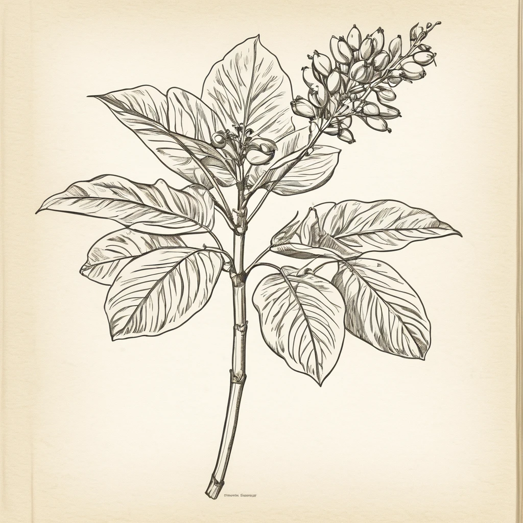 I want a drawing of a plant in the style of an old explanatory sketch, on a sheet of paper. The drawing must include all the elements of the plant: Estate, Stems, leaves, flowers and fruits. It is important that the style is detailed and realistic, as if it were part of a field notebook.The drawing should be in soft and natural tones, avoiding strong colors. Colors should be subtle, similar to those that might have been used in old illustrations, Illustrations must include anatomical details, as cross sections of fruits and seeds. The entire plant should be colorful but with soft tones. The fruit plant will be an apple