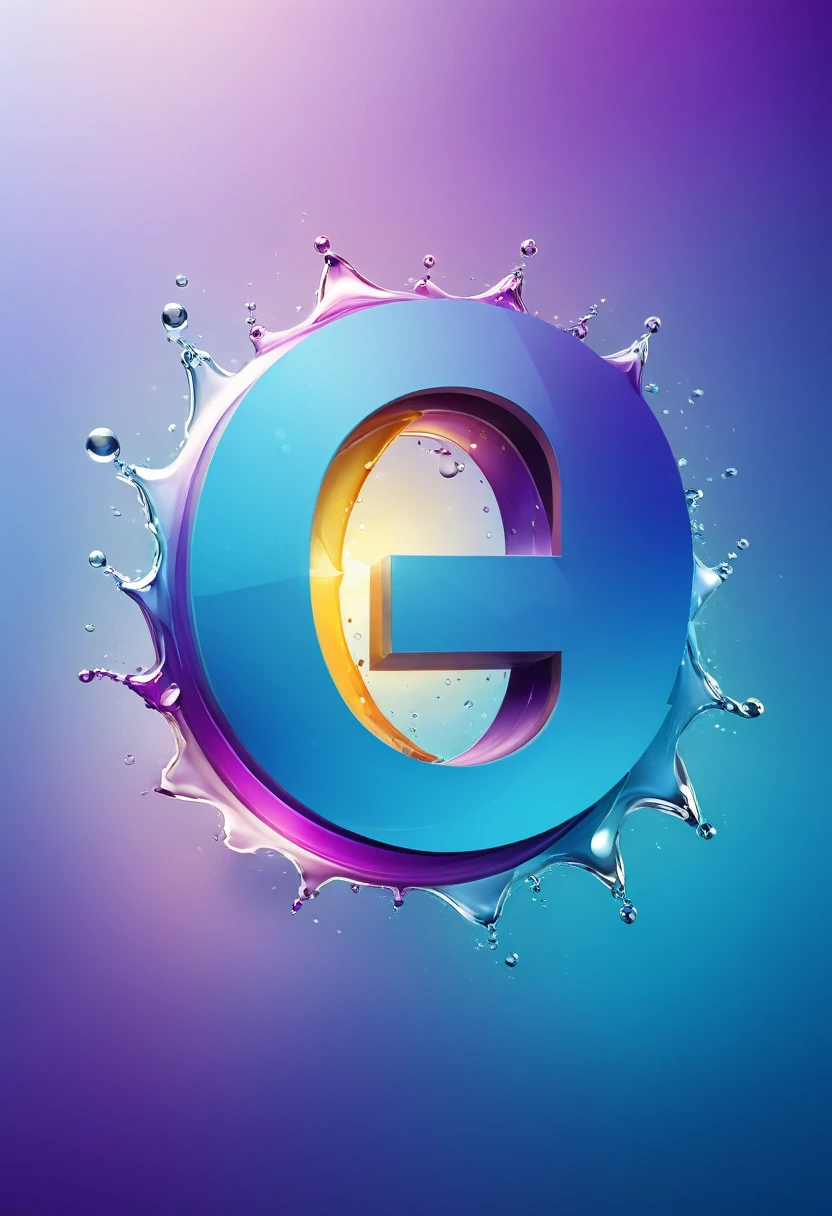 Close-up of the blue and purple logo, Simple logo design, The letter A combined with the sun, Social network logos, Vector logo style, Vivek, Digital Art - AR 0, Abstract style logo, Logo concept design, Unreal and Gradient, Abstract logo, Official fanart behance hd, Water Element, 3d logo