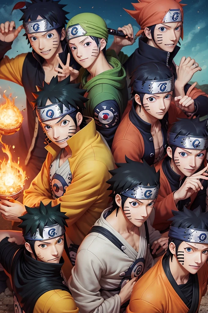 ((Naruto))((Goku))((onepiece) Together