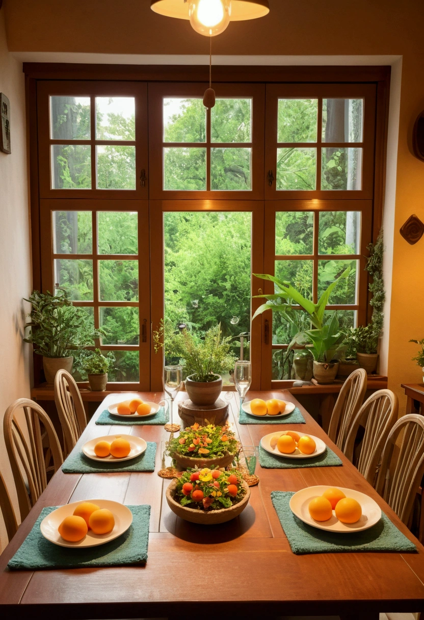 Ghibli　summer　 table　indoor