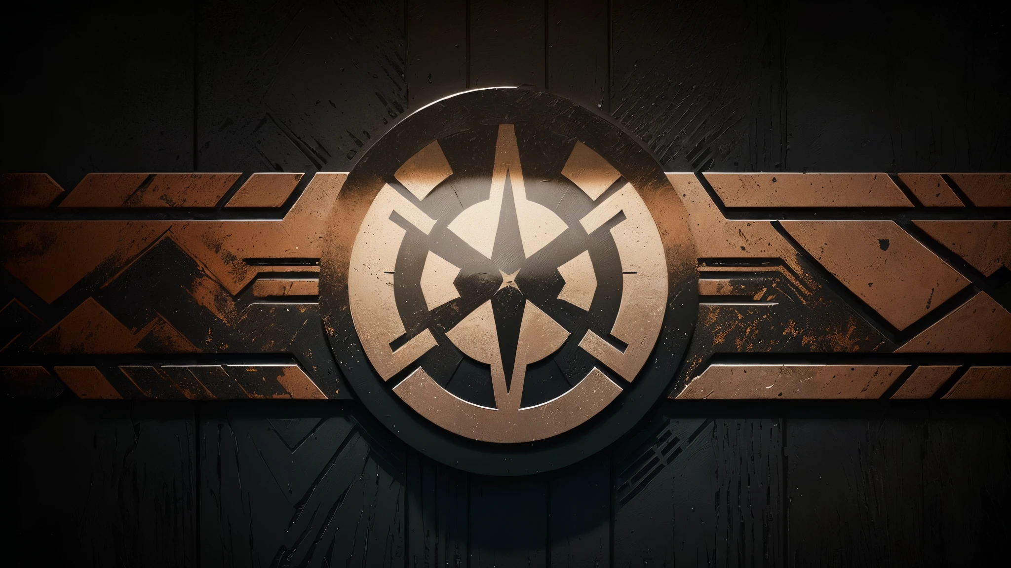 a close up of a star wars emblem on a wall, imperial symbol, star wars imperial style, star wars digital art, imperial military, hd star wars photo, imperial march, empire silhouette, the fall of the galactic empire, wallpaper mobile, empire, lightsaber wallpaper 4 k, cal kestis lightsaber wallpaper, phone wallpaper, tattoos of star wars symbols