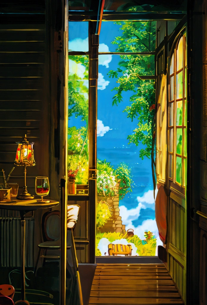 Ghibli summer table indoor