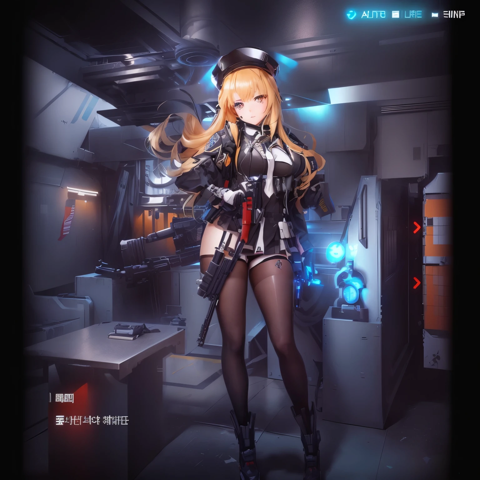 anime girl with a gun , fine details. girls frontline, from girls frontline, girls frontline style, girls frontline universe, girls frontline cg, m4 sopmod ii girls frontline, kantai collection style, girls frontline, azur lane style, from the azur lane videogame, mechanized soldier girl, soldier outfit, new character