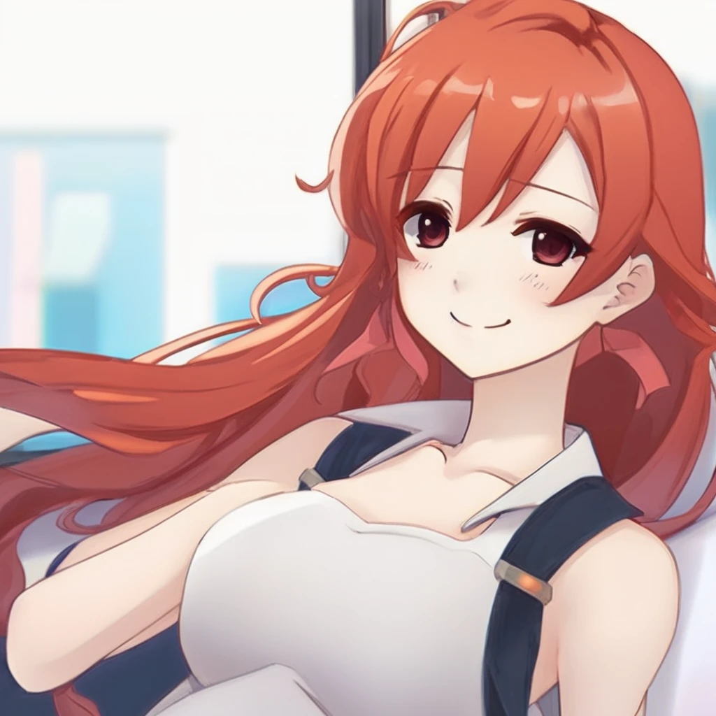 One girl, Redhead, Winks, Anime Style, icon, iOSiconアプリ, icon app,