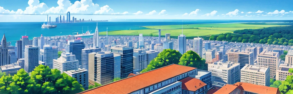 landscape、Real、City、In town、blue sky、