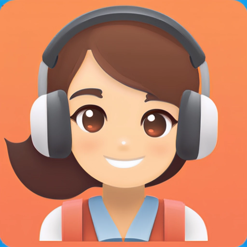 One girl, Avatar Customer Service, icon, iOSiconアプリ, icon app,