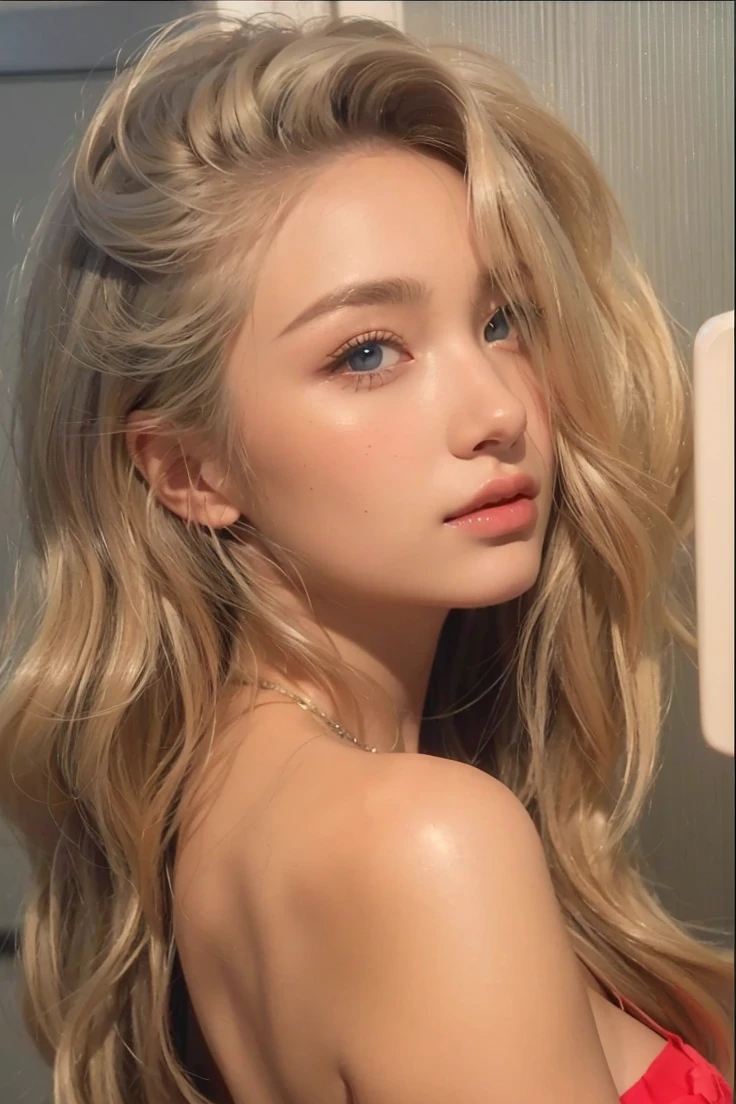a beautiful young woman with platinum blonde hair, flawless skin, and bright eyes, intricate detailed portrait, cinematic lighting, realistic, photorealistic, masterpiece, highly detailed, (best quality, 8k, highres:1.2), (extremely detailed face and eyes:1.4), glowing skin, piercing eyes, elegant hairstyle, soft skin, natural lighting, dramatic light and shadow, warm color tones, cinematic composition, (realistic, photo-realistic:1.37), detailed facial features, pristine complexion, perfect symmetry, (ultra-detailed, vivid colors:1.2), (professional quality, studio lighting:1.2), (sharp focus, physically-based rendering:1.2), elegant, serene, ethereal LOOK LIKE SABRINA CARPENTER