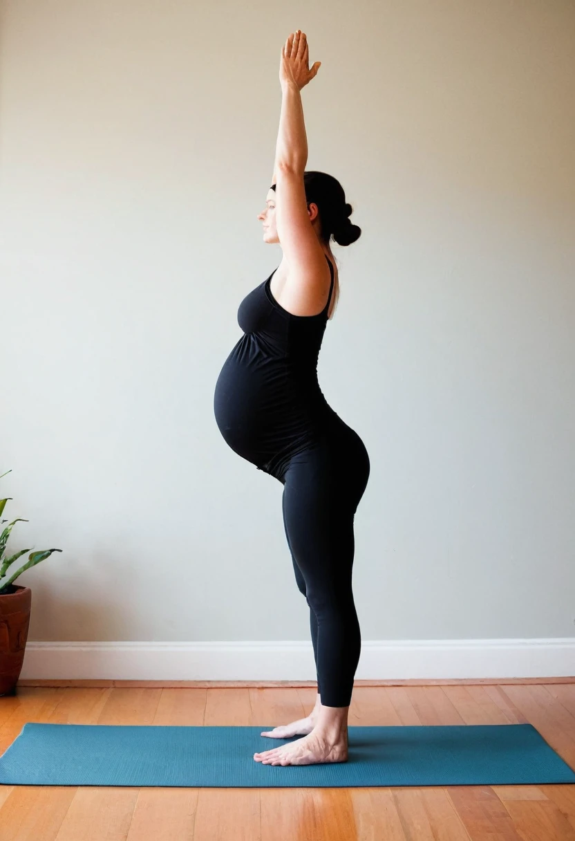 Steps to Mountain Pose (Tadasana) in Prenatal Yoga

General Description: I need a series of 5 images that explain step by step how to perform the mountain pose (Tadasana) in prenatal yoga. Each image must be clear and precise, showing a pregnant woman at each stage of the process, looking directly into the camera. The style should be relaxing and professional, with soft colors and a minimalist yoga studio background.

Step 1: Starting Position

Visual Cues: Show a pregnant girl standing with her feet together or slightly apart, looking directly at the camera. Make sure her weight is evenly distributed on both feet. Minimalist yoga studio background.

Warning only creates the image of "Step 1: Starting Position"