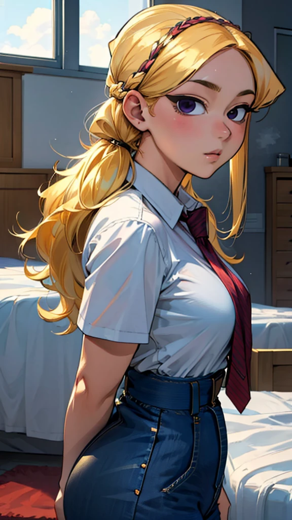 Rosto detalhado, long hair, komishouko, very chubby, 8k, hd, hdr, long blonde hair