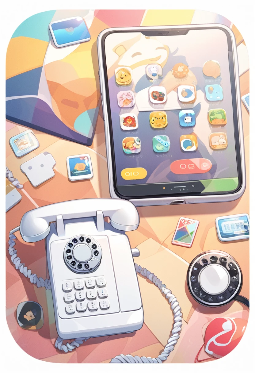 landline telephone, icon, iOSiconアプリ, icon app,