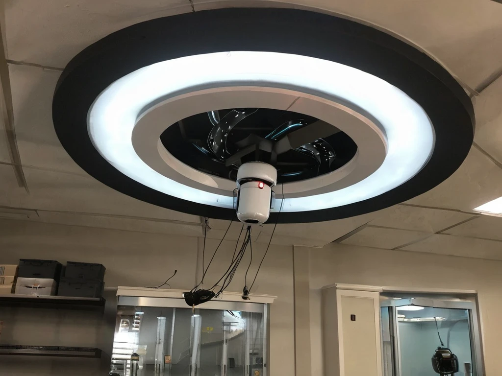 portal glados hanging from the ceiling