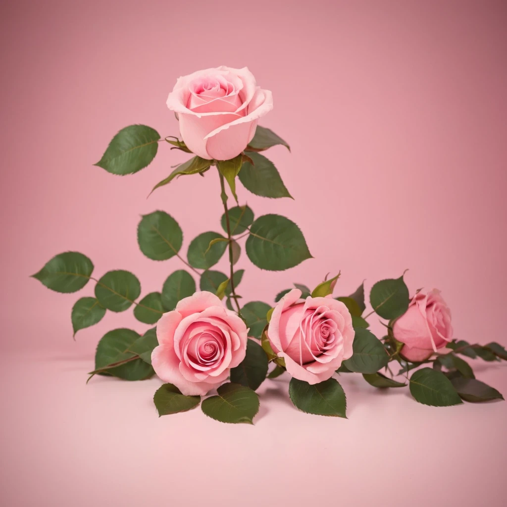 Make a pink rose background，For product posters，The picture should be beautiful，Pure picture，Highest quality，Professional aesthetic，16K