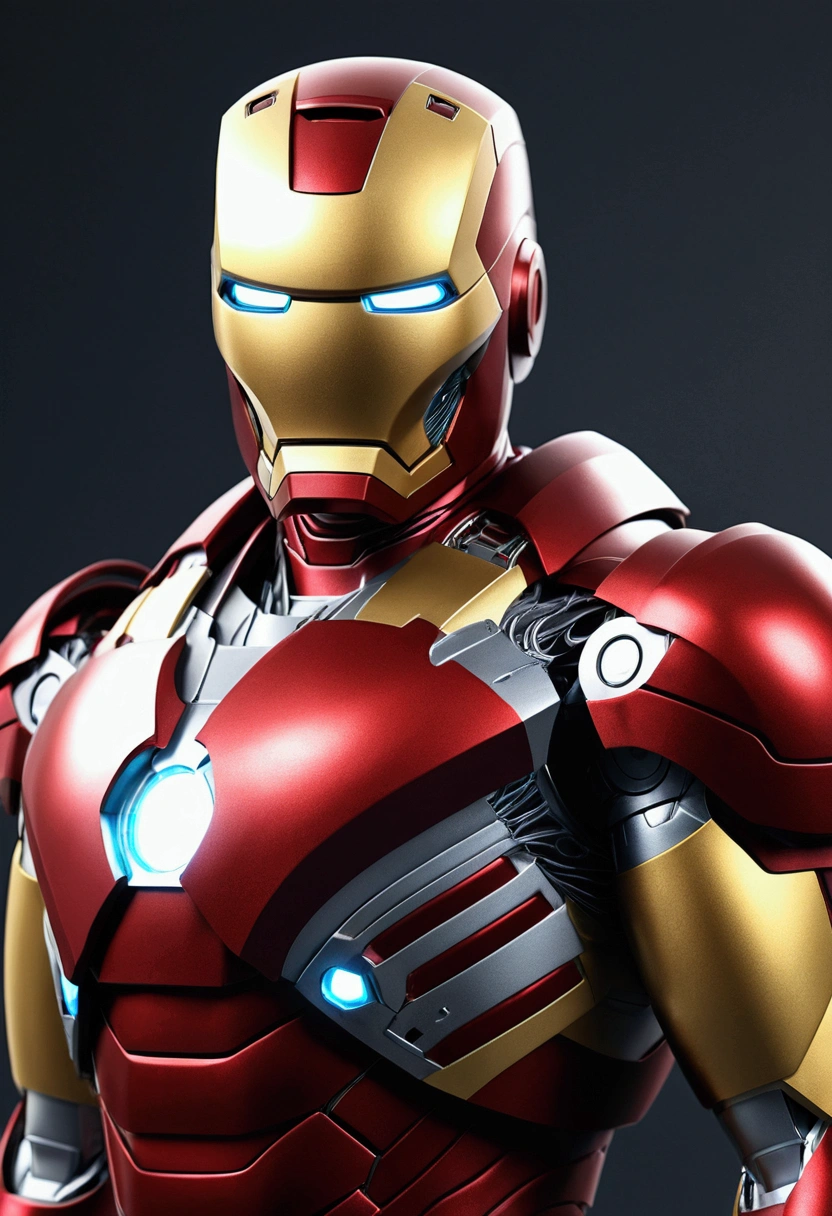 Iron Man Costume of Saint Seiya Wearing,full body like,fighting,close up,of a real,Facial features are carefully rendered.,realistic skin texture,dark style,Depth of fields,Stand out,true light,ray tracing,OC rendering,Hyper realistic,The best quality,8k,Works of masters,super-fine,Detailed pubic hair,correct anatomy,sharp focus on eyes,bokeh,Facial features are carefully rendered.