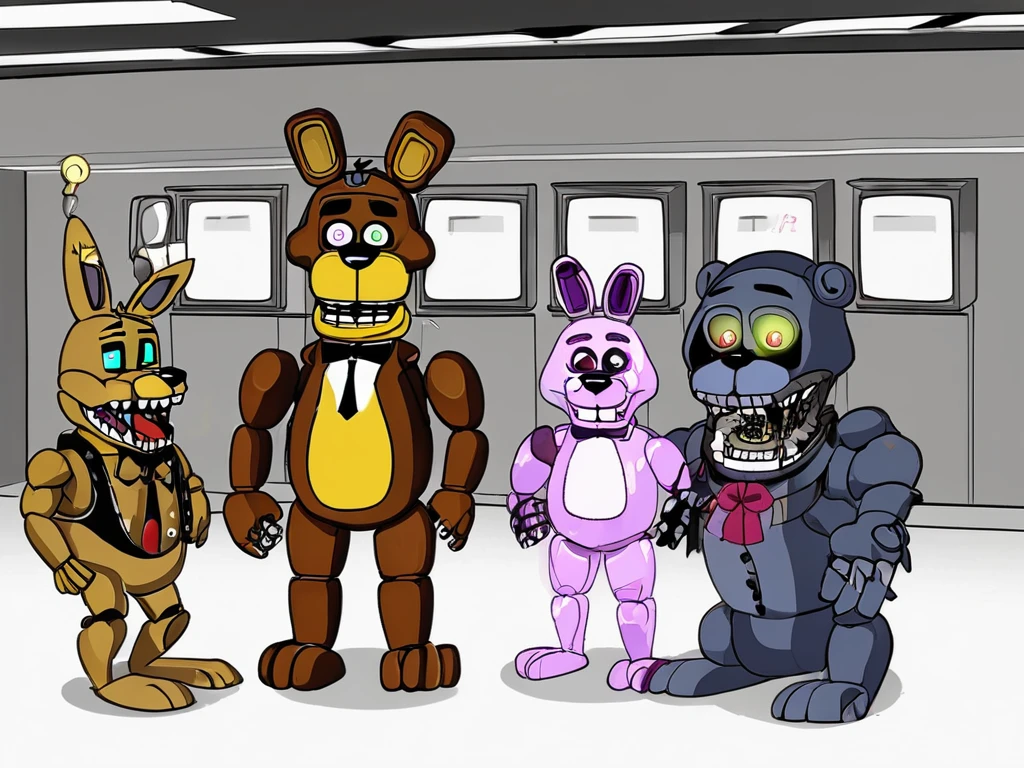 Five Nights at Freddy's animatronics