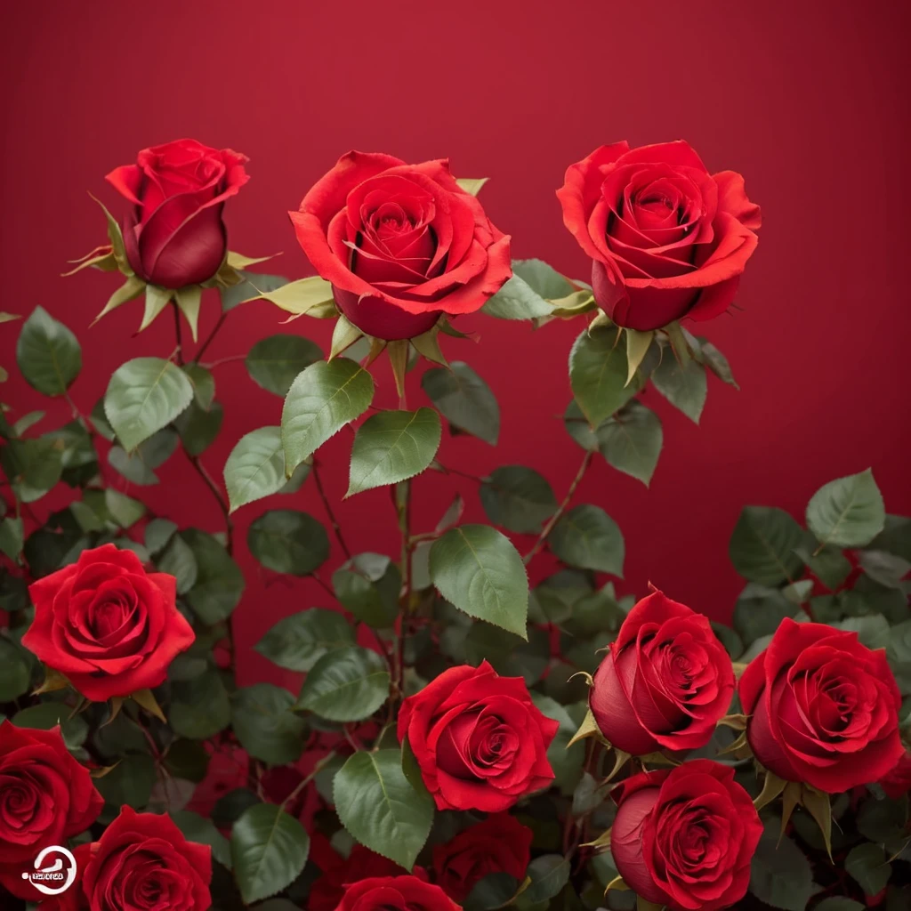 Make a red rose background,Roses are so beautiful,Rose petals scattered on the screen,For product posters,Pure picture,Highest quality,Professional aesthetic,16K