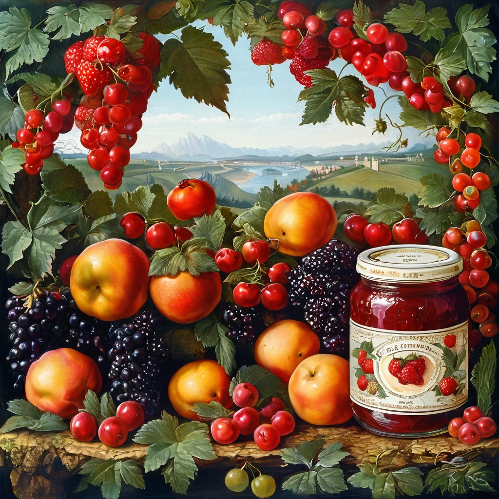 strawberry jam label