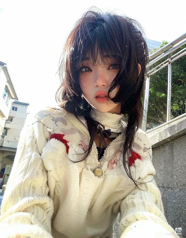 large eyes, full lips, doll lips, cristy-ren, high quality photo of a woman, detailed face, <3