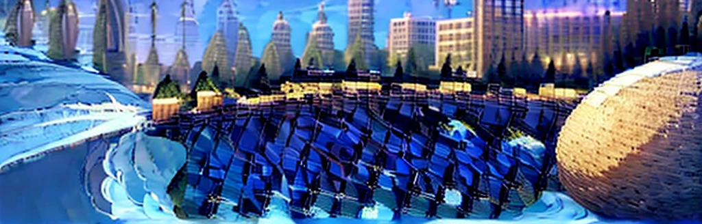 landscape、Real、City、In town、blue sky
