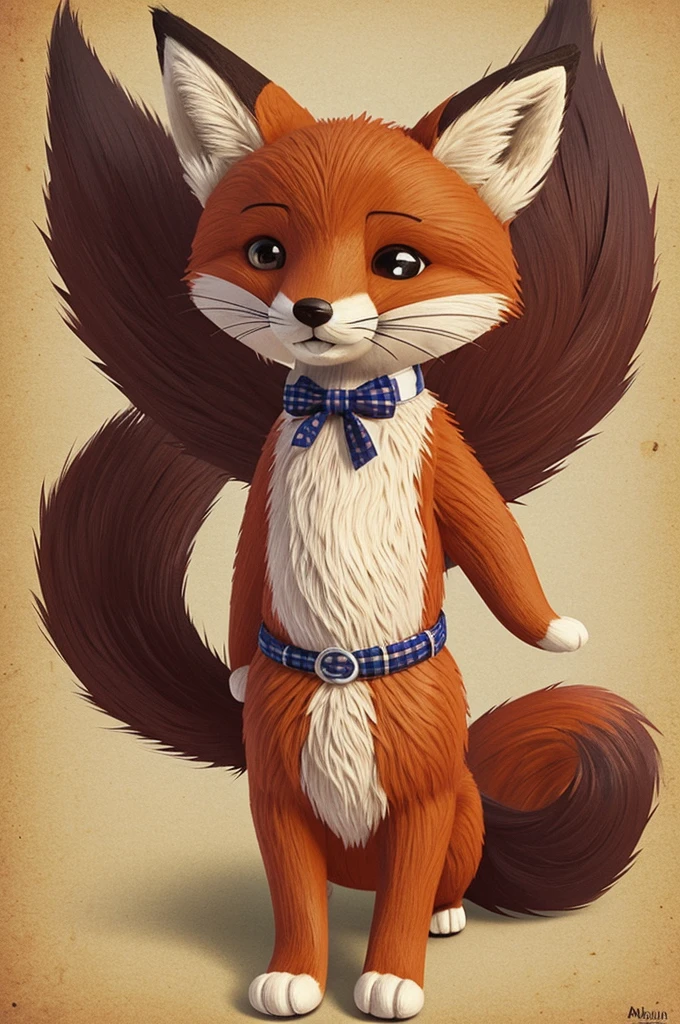 Create a cutie image from the artist Mr Fox (Miguel Angel Thesis. the artist from Panama, Colon)