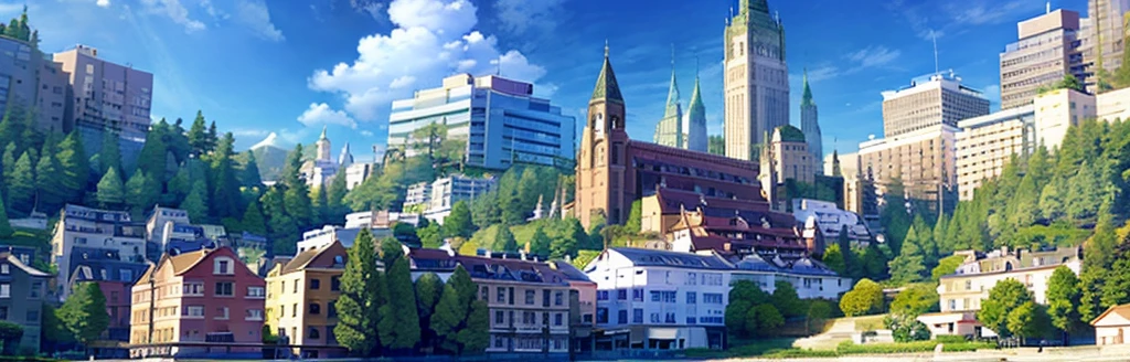 landscape、Real、City、In town、blue sky、