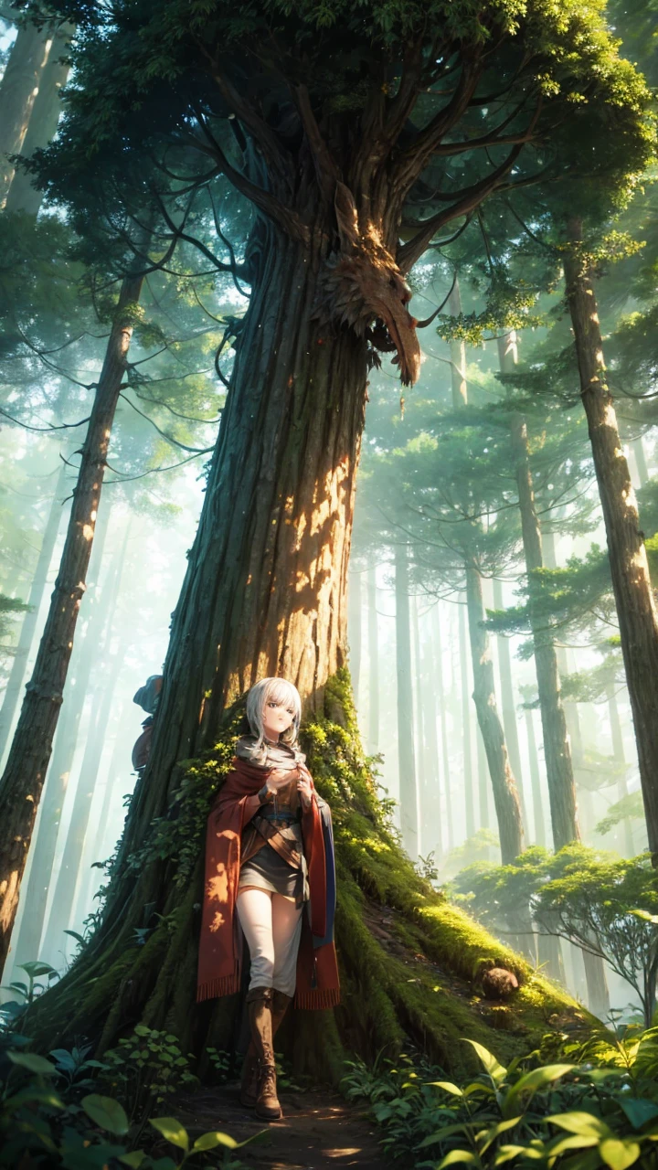 A creature in a forest 