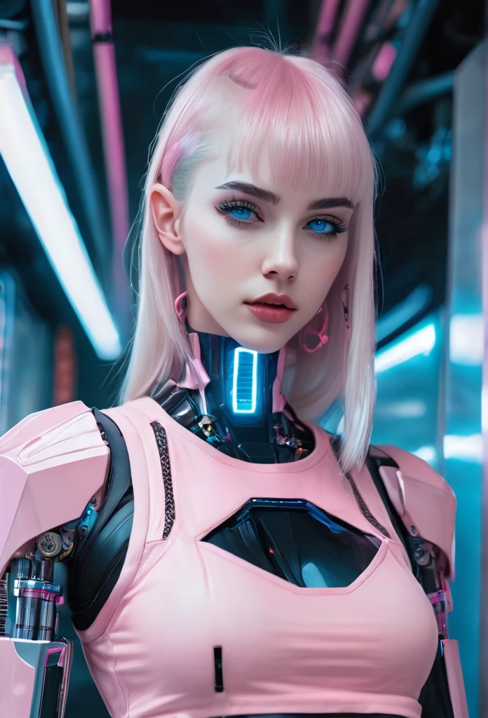 (Ultra-realistic digital image) of a (((Detailed (masterpiece), realistic, stunning hyperrealistic photograph, an extremely detailed photo of an amazing Incredibly beautiful cute-girl as sexy teen as a hot-gothic-love-bot))), (wearing sheer-lace-silk-pink-from-fitting-outfit) ((((ultra-beautiful:1. 2), (sultry, smoky eyes, dark-eye-liner), (tight-fitting-cloths ), (((hyperrealistic portrait of a mysterious gothic teenager with yellow pixie hair, by Guy Denning, Johannes Itten, Russ Mills, beautiful, elusive, glitch art, hacking effects, glitch effects, digital tech effects, cybernetics, detailed lines, holographic, chromatic, color blocking, digital painting, octane, concept art, abstract, red face, 8k, trending on cgsociety, trending on artstation))), (((red-pouty-lips))), (perfect-body-proportions), (((White-hair))), (((abstract glitch art, hacking effects))), dark fantasy art, sharp focus, centered, (((intricately detailed, futuristic background))), (Ultra-beautiful-face), facing viewer, (full round, ample-breasts, sexy legs, high-heels, mini-skirt) by 4k resolution, UHD, HDR, sci-fi, spacecore, Octane rendering, Depth of Field, cinematic lighting, Artstation, vivid colors, wearing thigh-high-boots, deep colors ( graffiti art, splash art, street art, spray paint, oil gouache melting, acrylic, high contrast, colorful polychromatic, ultra-detailed, ultra quality, CGSociety) ominous radiant, glowing neon infinity, vibrant colors, solarpunk iridescent, cybernetic fantasy background, full-length, facing the viewer, by, Stephan Martinière, Wadim Kashin, Terry Oaks, Greg Rutowski, Paul Lehr, Les Edwards, Chris Foss, John Berkey, ArtGerm, WLOP, Capcom, Blizzard Entertainment, Joe Madureira <lora:Aether_Glitch_v1_LoRA:1>VHS GLITCH