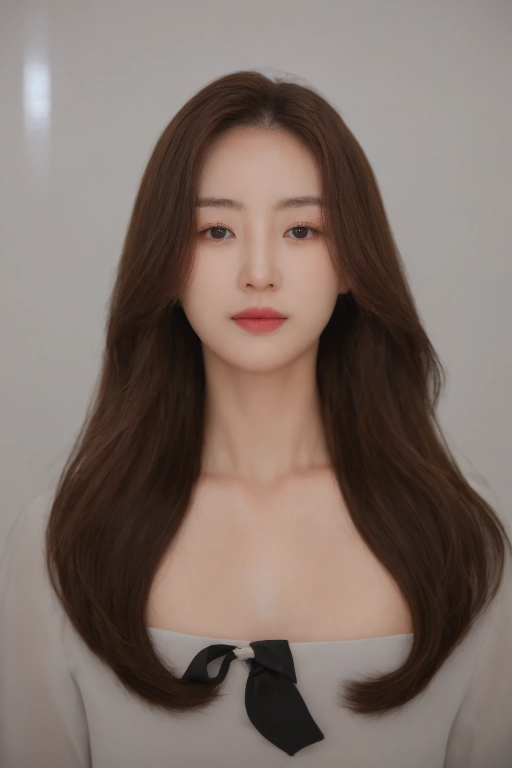 Best Quality, 8k, Masterpiece, (Portrait: 1.3), (photo realistic:1.4), (hyper realistic:1.4), Sharp Focus, looking at viewer, (smoother lighting:1.1), (increase cinematic lighting quality:0.9), realistic lighting, backlighting, light on face, ray trace, (brightening light:1.2), (Increase quality:1.4), sharp detail, (best quality real texture skin:1.4), finely detailed eyes, black_eyes, finely detailed face, 25 year old Korean woman
