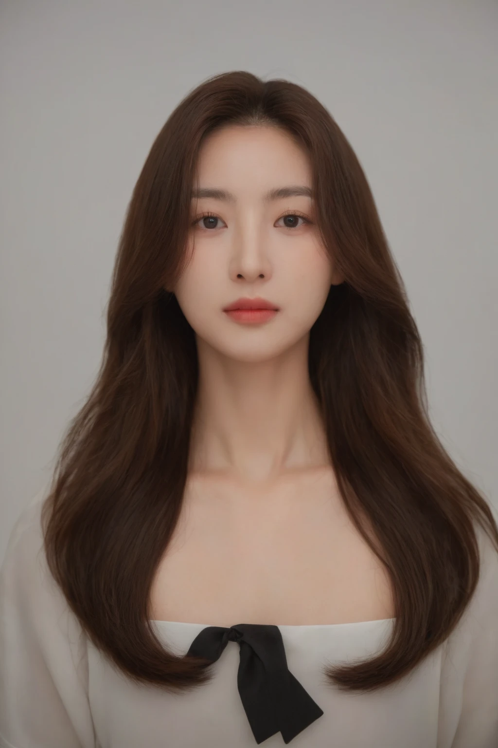 Best Quality, 8k, Masterpiece, (Portrait: 1.3), (photo realistic:1.4), (hyper realistic:1.4), Sharp Focus, looking at viewer, (smoother lighting:1.1), (increase cinematic lighting quality:0.9), realistic lighting, backlighting, light on face, ray trace, (brightening light:1.2), (Increase quality:1.4), sharp detail, (best quality real texture skin:1.4), finely detailed eyes, black_eyes, finely detailed face, 25 year old Korean woman