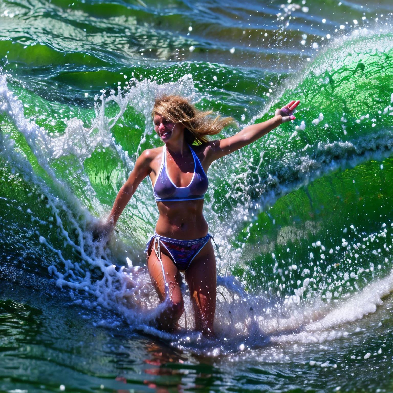 (ZoomedOut:1.28, Wide-shot) ZoomLayer (Epic photo of surfer magazine:1.37). (Full of Water, Everything Wetted:1.4) WetHair (extremely detailed Cute Girl)(SparklingHighlights:1.28), Dynamic Joyful Expressions LifeLike Rendering (ManoErina:1.0) . Overflowing Gigantic Sideboob (Clearly Visible Beautiful Breast to Buttocks Line) Tiny and Roundly Butt, Detailed wet clothing texture, (Sloppy Surfboard:-1.2) Riding on waves, Sparkling water, TyndallEffect(Starry Water Particles:1.32), Whole Body proportions and all limbs are anatomically accurate