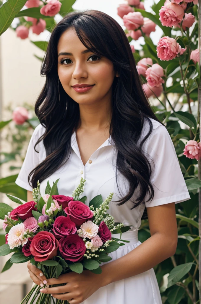 Name Mayra with flowers