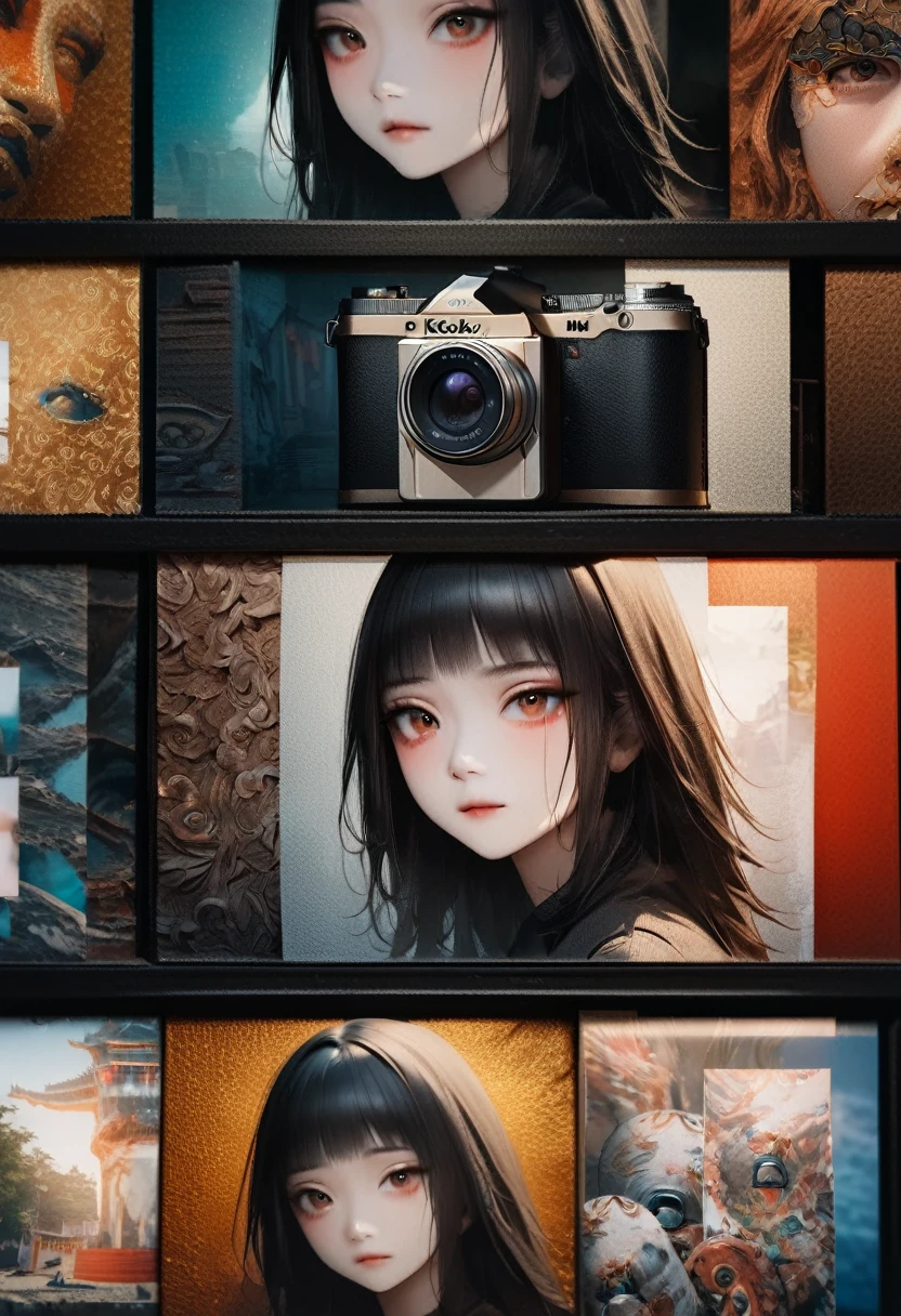 (close up, Edited photo of a 21-year-old Chinese woman), (The face is rich in detail:1.4) (Smile:0.7) (Background dark, Moody, Private Study:1.3) Throw, author:lee jeffries, Nikon D850, Movie stock photos ,4 Kodak Portra 400 ,Camera f1.6 shots ,Rich colors ,Surrealism ,Lifelike textures, Dramatic Lighting , 800,