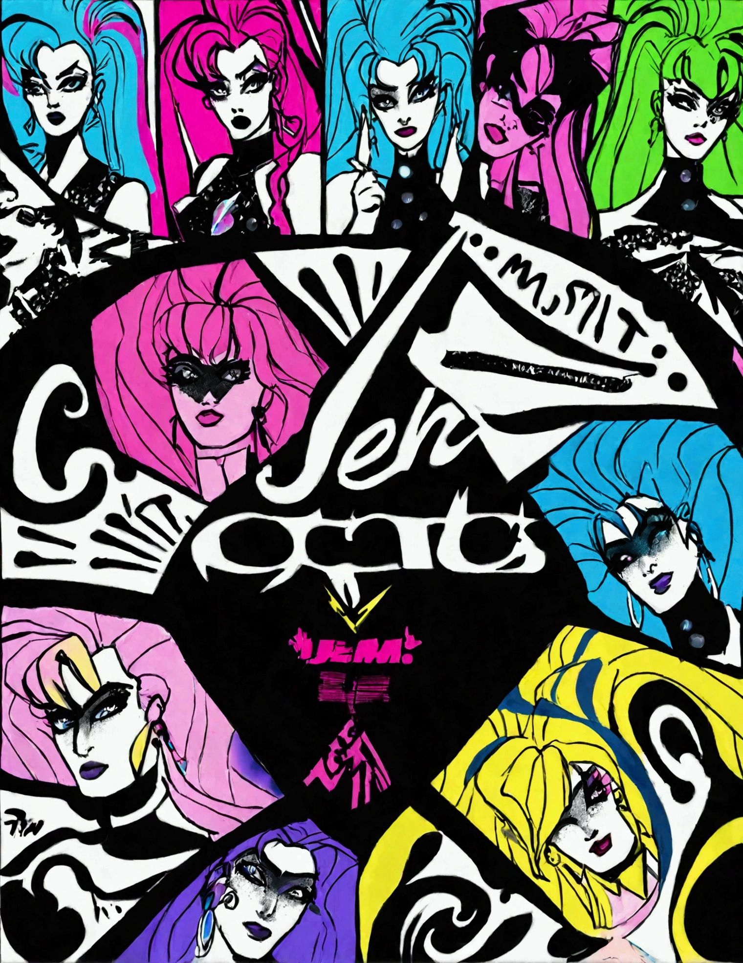 Jem. Jem is excitement. Ooh! Jem! Jem is adventure. Ooh! Glamour and glitter, Fashion and fame. Jem. Jem is truly outrageous, Truly, truly, truly outrageous. Woah! Jem! The music's contagious, outrageous! Jem is my name, No one else is the same! Jem is my name! But we're The Misfits, Our songs are better! We are The Misfits, The Misfits, And we're gonna get her! Jem! The music's contagious, outrageous! Jem is my name, No one else is the same! Jem is my name! Jem!