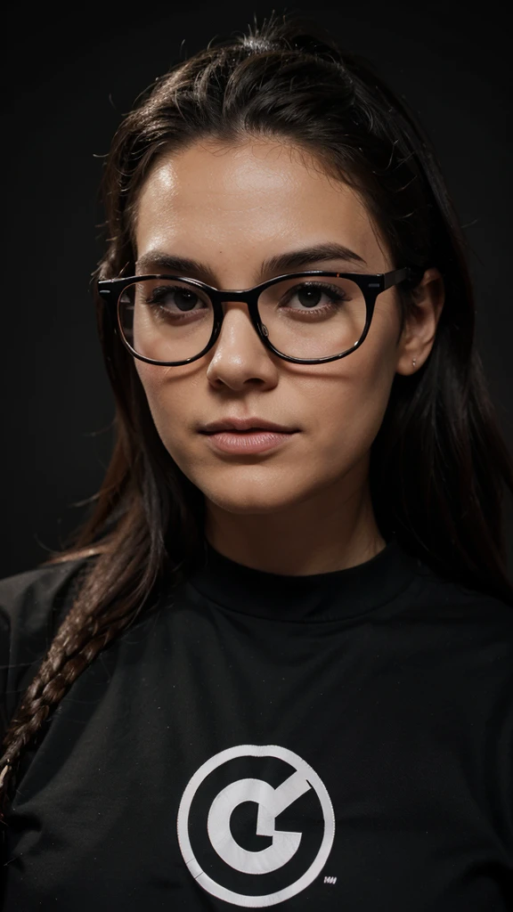 make the fat Colo-Colo logo, dark and with black glasses