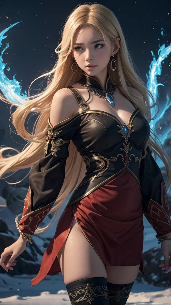 (best quality, realistic, photo-realistic:1.37), vibrant colors, sexy female, oversized breasts and thighs, seductive pose and looks, smooth curves, sensual pose, soft lighting, anime-style, long flowing hair, detailed eyes and lips, alluring gaze, intricate clothing, fantasy backdrop, dreamy atmosphere.